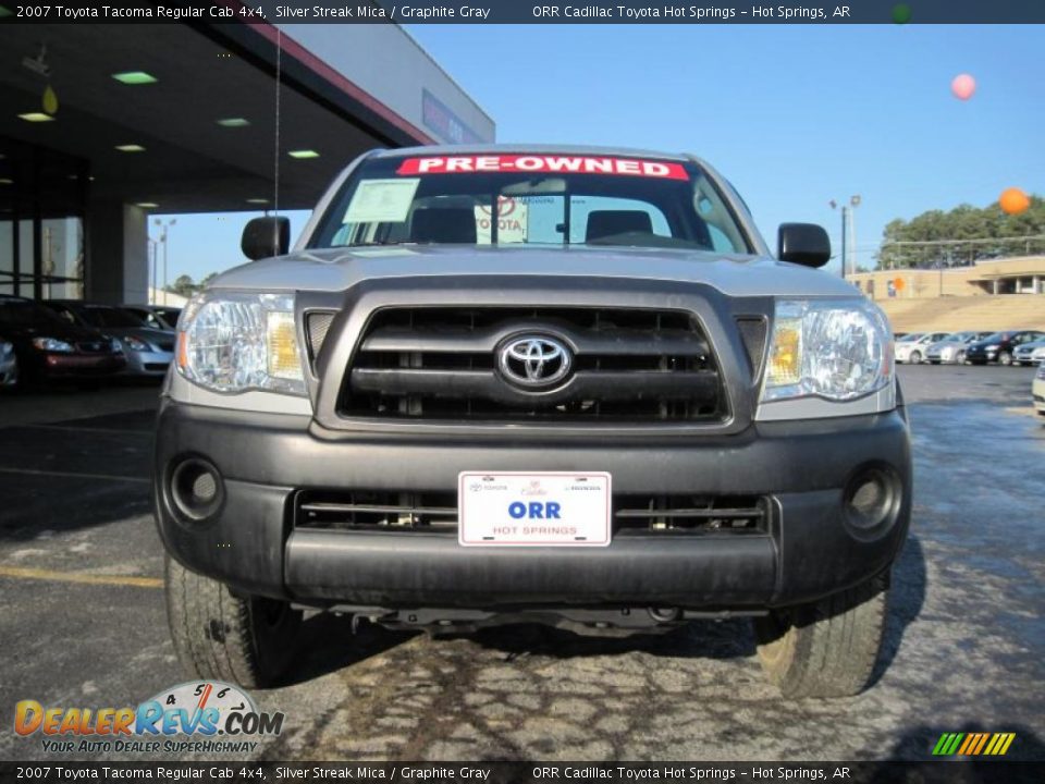 2007 Toyota Tacoma Regular Cab 4x4 Silver Streak Mica / Graphite Gray Photo #7