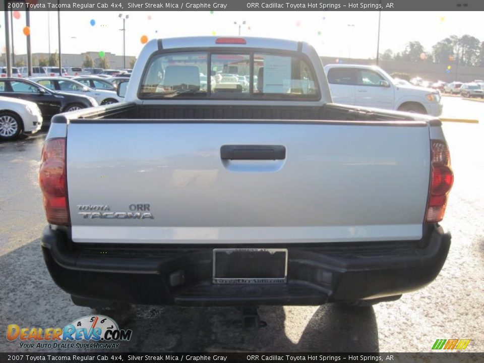 2007 Toyota Tacoma Regular Cab 4x4 Silver Streak Mica / Graphite Gray Photo #8