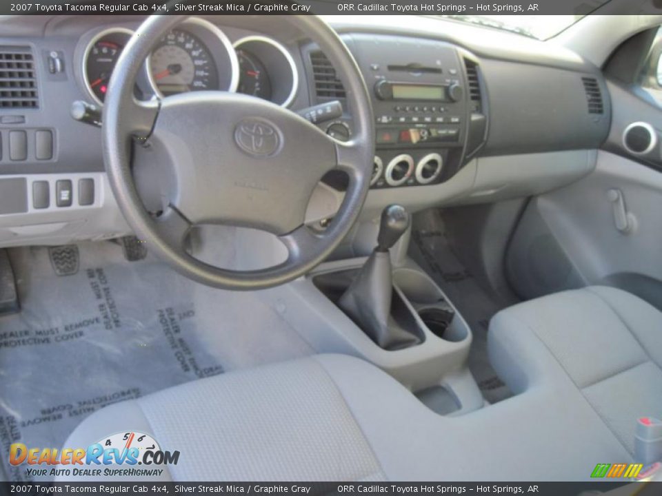 2007 Toyota Tacoma Regular Cab 4x4 Silver Streak Mica / Graphite Gray Photo #9
