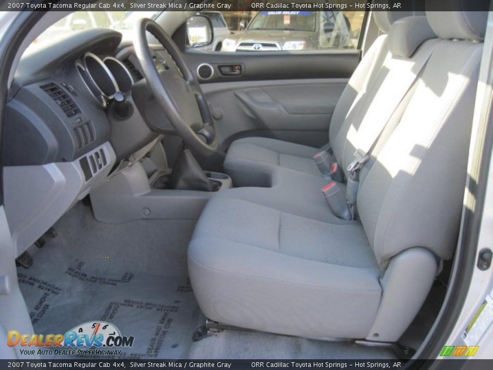 2007 Toyota Tacoma Regular Cab 4x4 Silver Streak Mica / Graphite Gray Photo #10