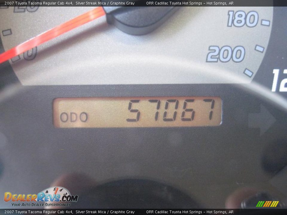 2007 Toyota Tacoma Regular Cab 4x4 Silver Streak Mica / Graphite Gray Photo #11