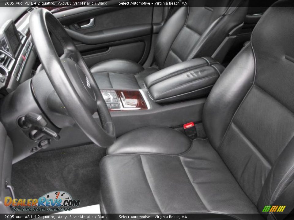 2005 Audi A8 L 4.2 quattro Akoya Silver Metallic / Black Photo #11