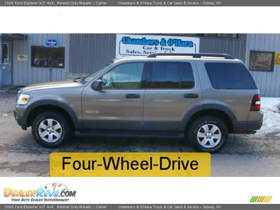 2006 Ford Explorer XLT 4x4 Mineral Grey Metallic / Camel Photo #2