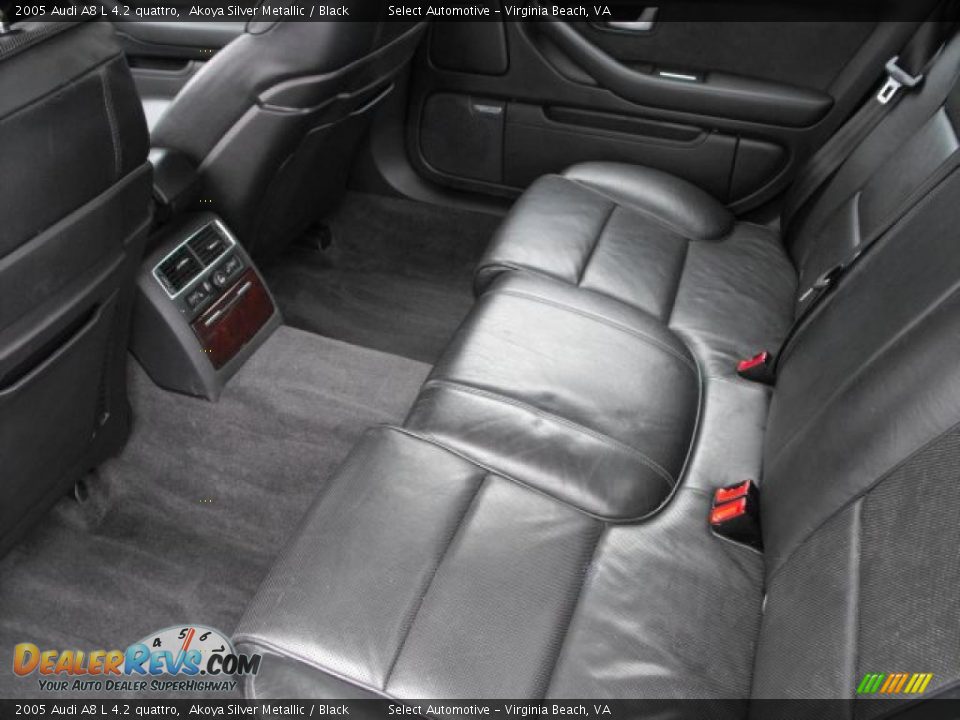 2005 Audi A8 L 4.2 quattro Akoya Silver Metallic / Black Photo #23