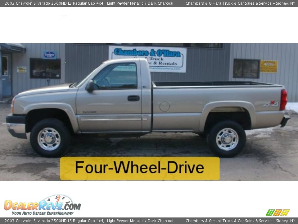 2003 Chevrolet Silverado 2500HD LS Regular Cab 4x4 Light Pewter Metallic / Dark Charcoal Photo #2