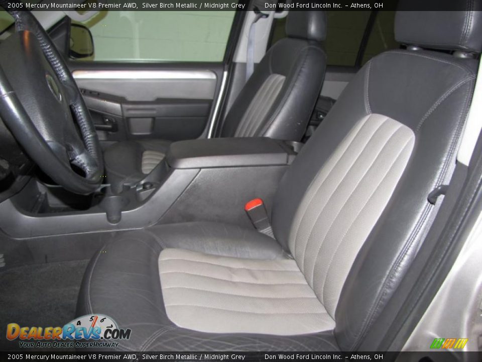 2005 Mercury Mountaineer V8 Premier AWD Silver Birch Metallic / Midnight Grey Photo #10
