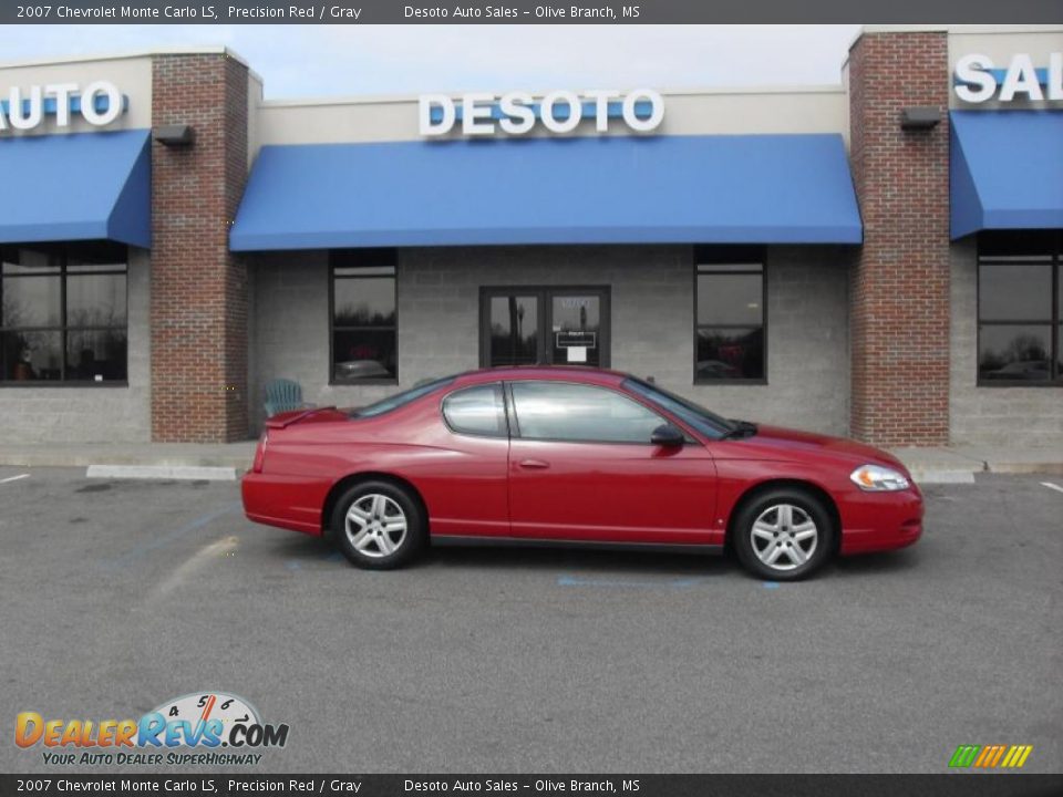 2007 Chevrolet Monte Carlo LS Precision Red / Gray Photo #3