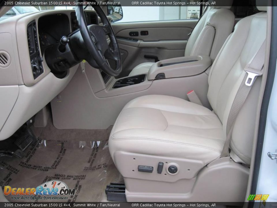 2005 Chevrolet Suburban 1500 LS 4x4 Summit White / Tan/Neutral Photo #8
