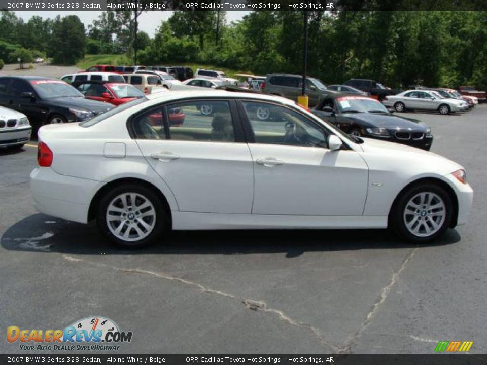 2007 BMW 3 Series 328i Sedan Alpine White / Beige Photo #3