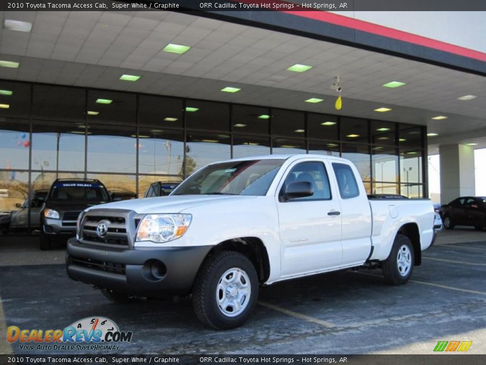 2010 Toyota Tacoma Access Cab Super White / Graphite Photo #1