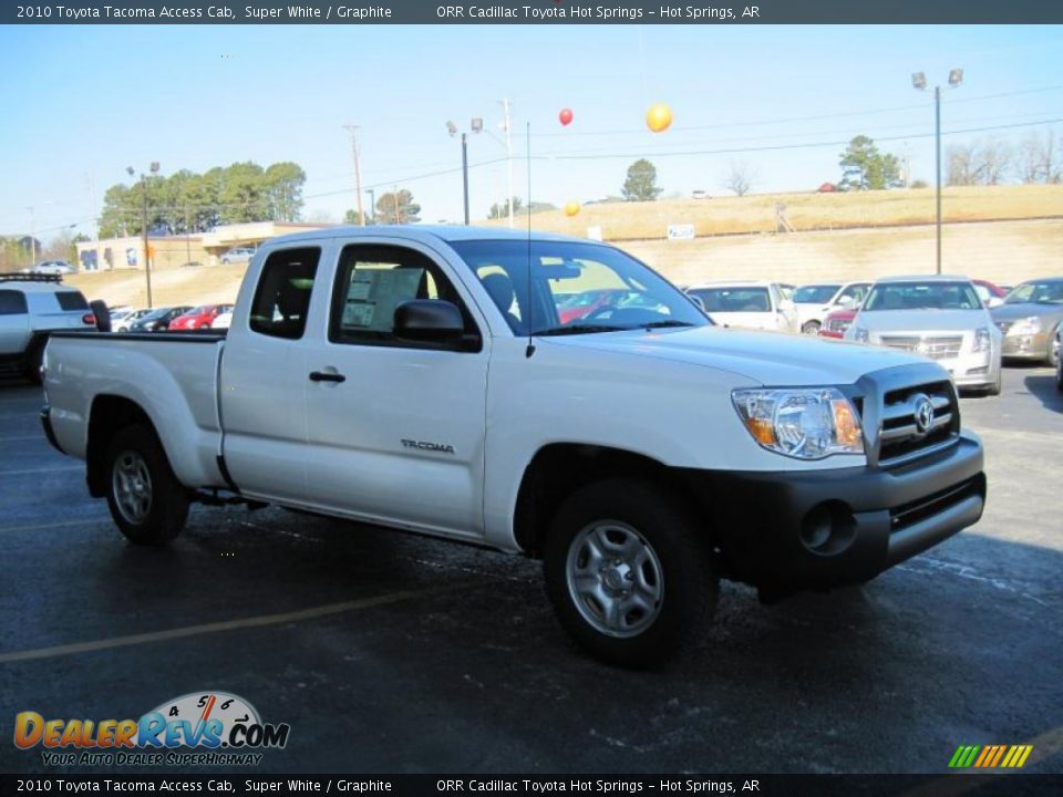 2010 Toyota Tacoma Access Cab Super White / Graphite Photo #2
