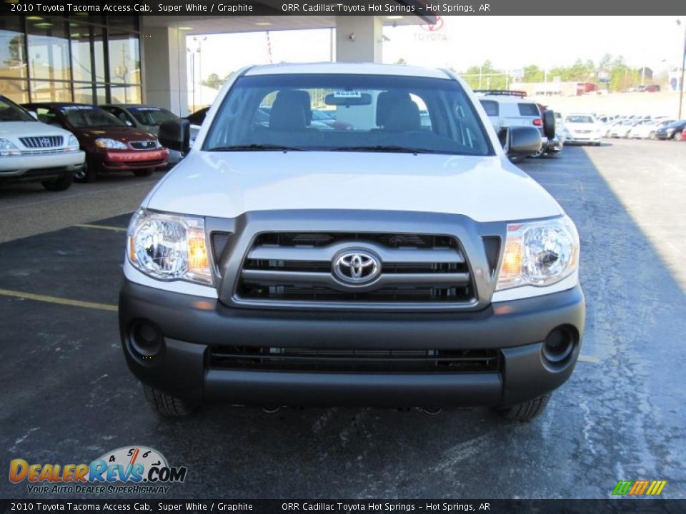 2010 Toyota Tacoma Access Cab Super White / Graphite Photo #3