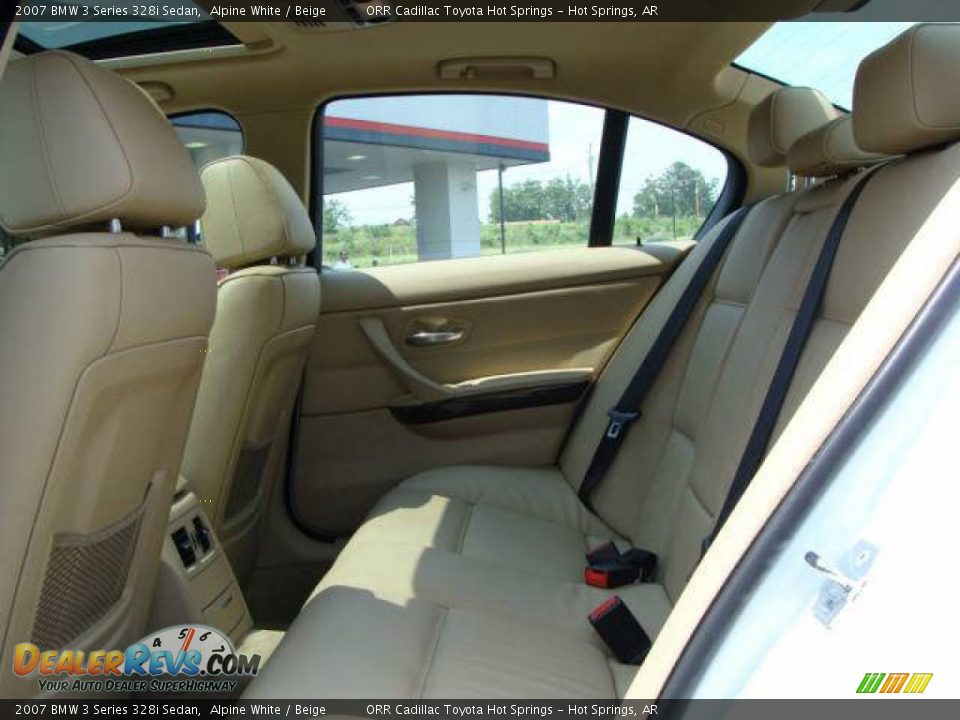 2007 BMW 3 Series 328i Sedan Alpine White / Beige Photo #6