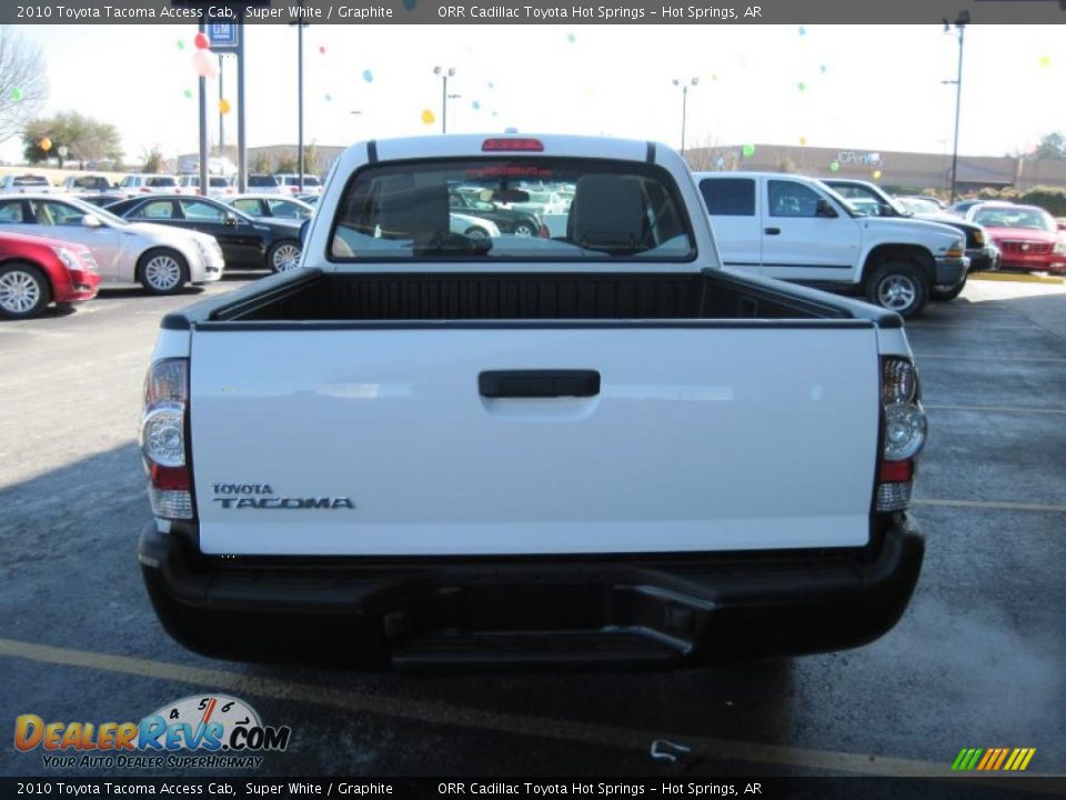 2010 Toyota Tacoma Access Cab Super White / Graphite Photo #4
