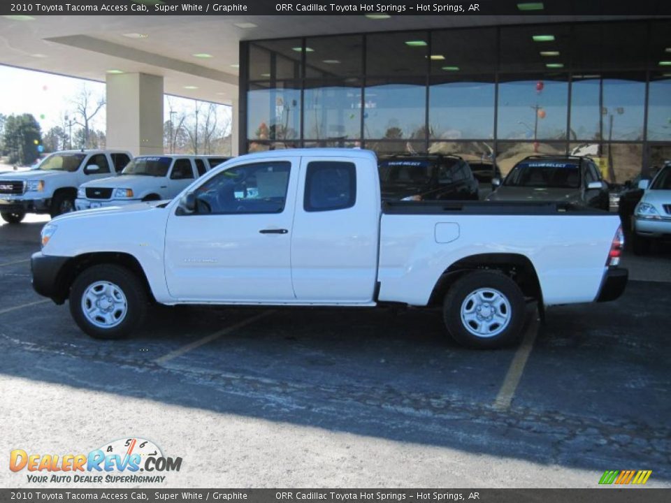 2010 Toyota Tacoma Access Cab Super White / Graphite Photo #5