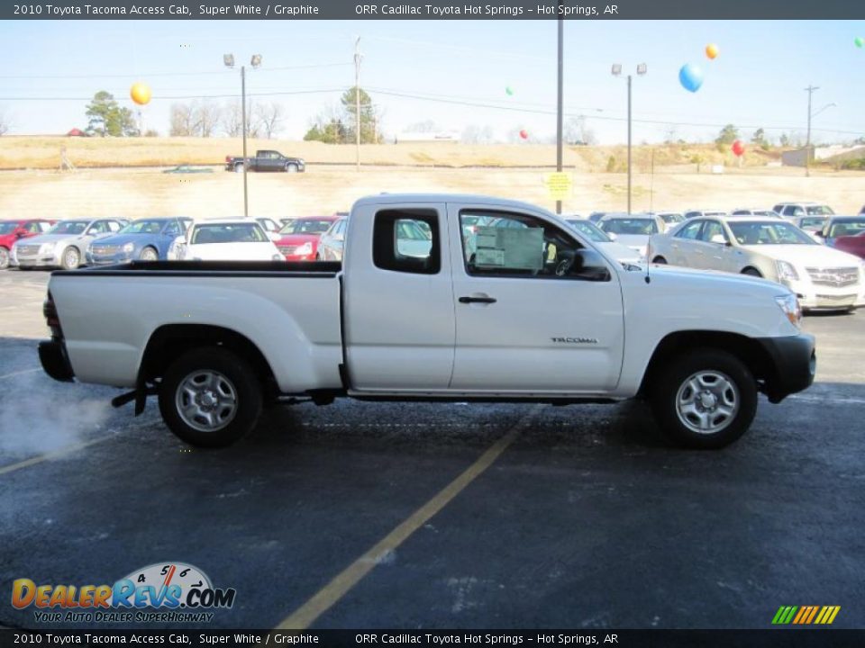 2010 Toyota Tacoma Access Cab Super White / Graphite Photo #6