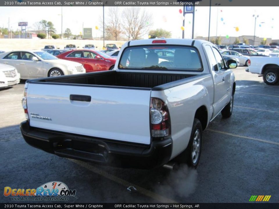 2010 Toyota Tacoma Access Cab Super White / Graphite Photo #7