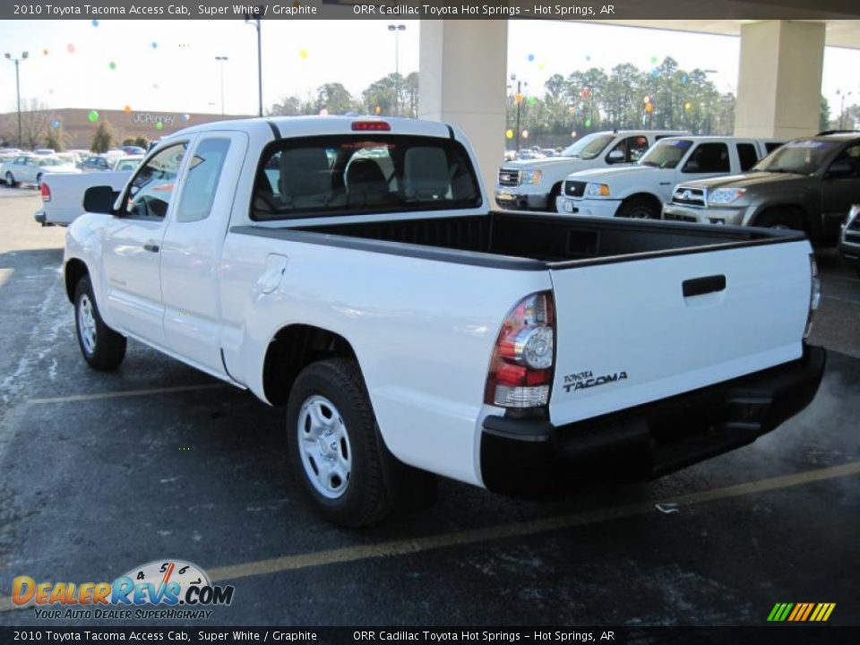 2010 Toyota Tacoma Access Cab Super White / Graphite Photo #8