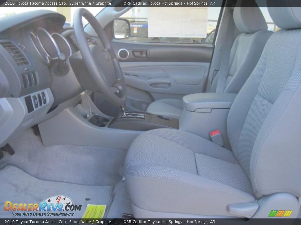 2010 Toyota Tacoma Access Cab Super White / Graphite Photo #10