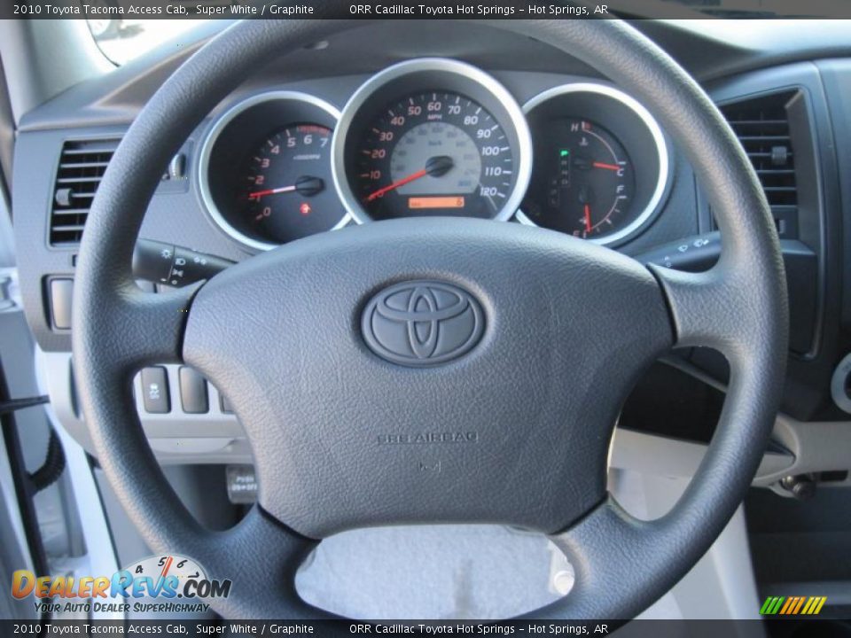 2010 Toyota Tacoma Access Cab Super White / Graphite Photo #13