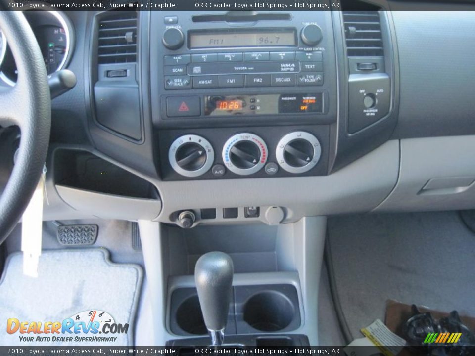 2010 Toyota Tacoma Access Cab Super White / Graphite Photo #14