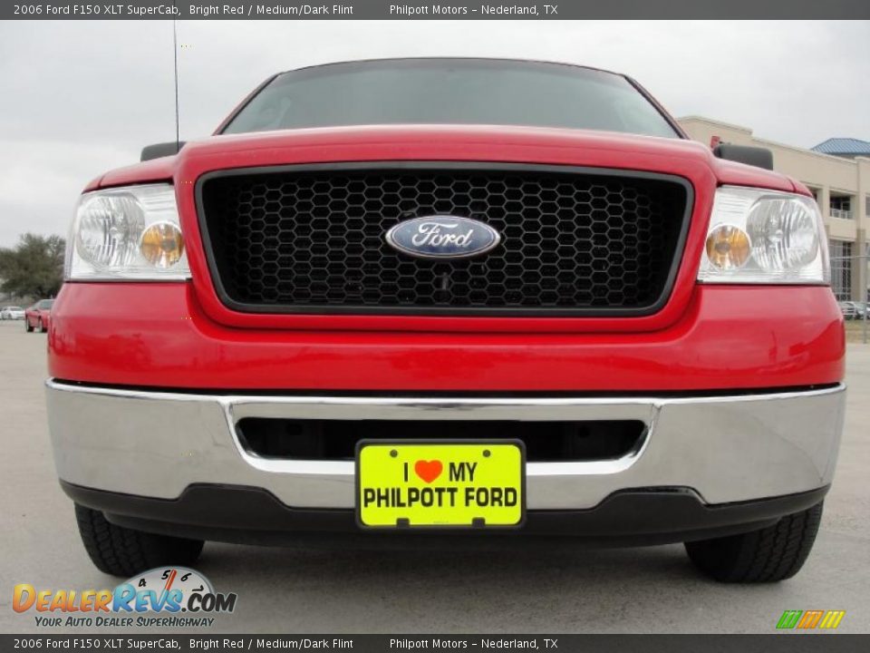 2006 Ford F150 XLT SuperCab Bright Red / Medium/Dark Flint Photo #9