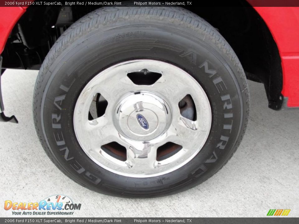 2006 Ford F150 XLT SuperCab Bright Red / Medium/Dark Flint Photo #13