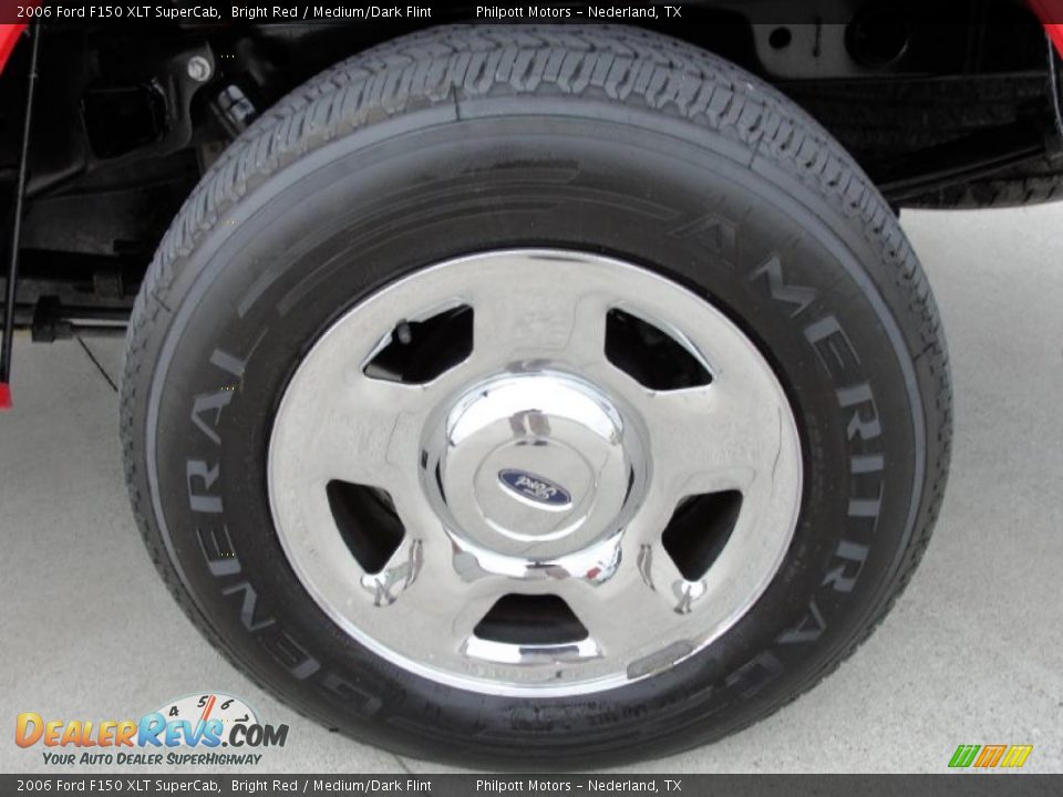 2006 Ford F150 XLT SuperCab Bright Red / Medium/Dark Flint Photo #14