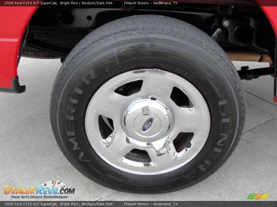 2006 Ford F150 XLT SuperCab Bright Red / Medium/Dark Flint Photo #15