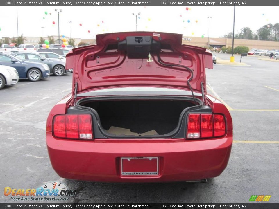 2008 Ford Mustang V6 Premium Coupe Dark Candy Apple Red / Medium Parchment Photo #5
