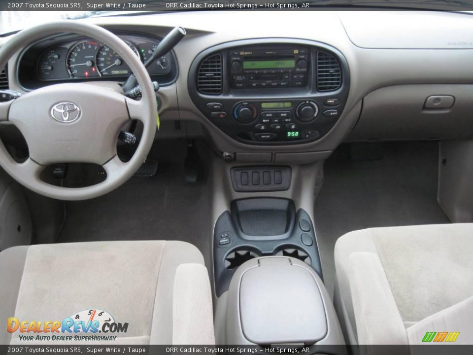 2007 Toyota Sequoia SR5 Super White / Taupe Photo #6
