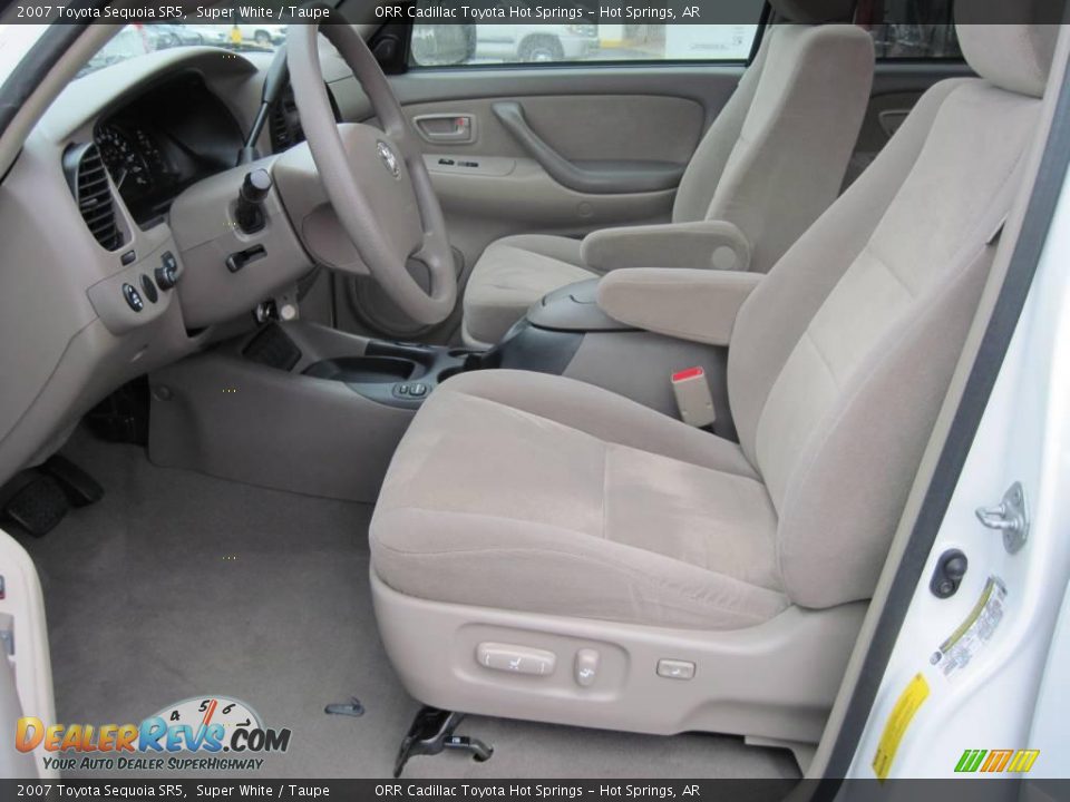 2007 Toyota Sequoia SR5 Super White / Taupe Photo #7