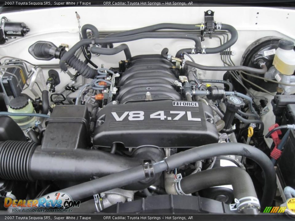 2007 Toyota Sequoia SR5 Super White / Taupe Photo #10