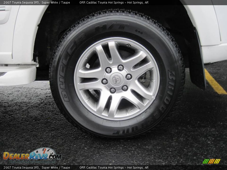 2007 Toyota Sequoia SR5 Super White / Taupe Photo #11