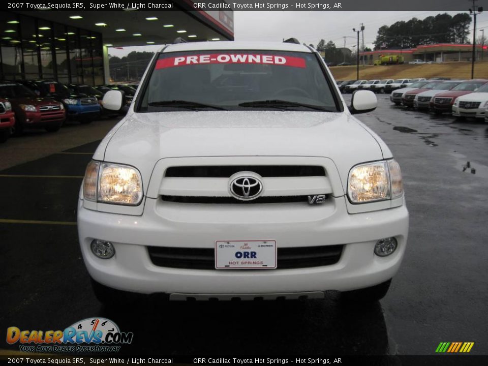2007 Toyota Sequoia SR5 Super White / Light Charcoal Photo #3