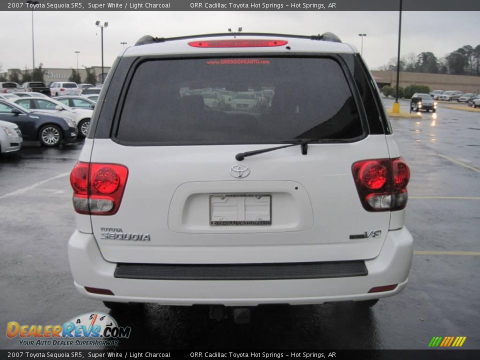 2007 Toyota Sequoia SR5 Super White / Light Charcoal Photo #4