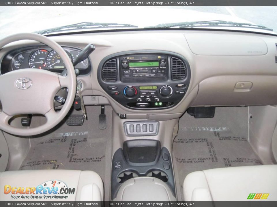 2007 Toyota Sequoia SR5 Super White / Light Charcoal Photo #7