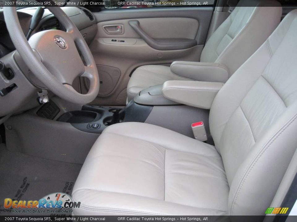 2007 Toyota Sequoia SR5 Super White / Light Charcoal Photo #8