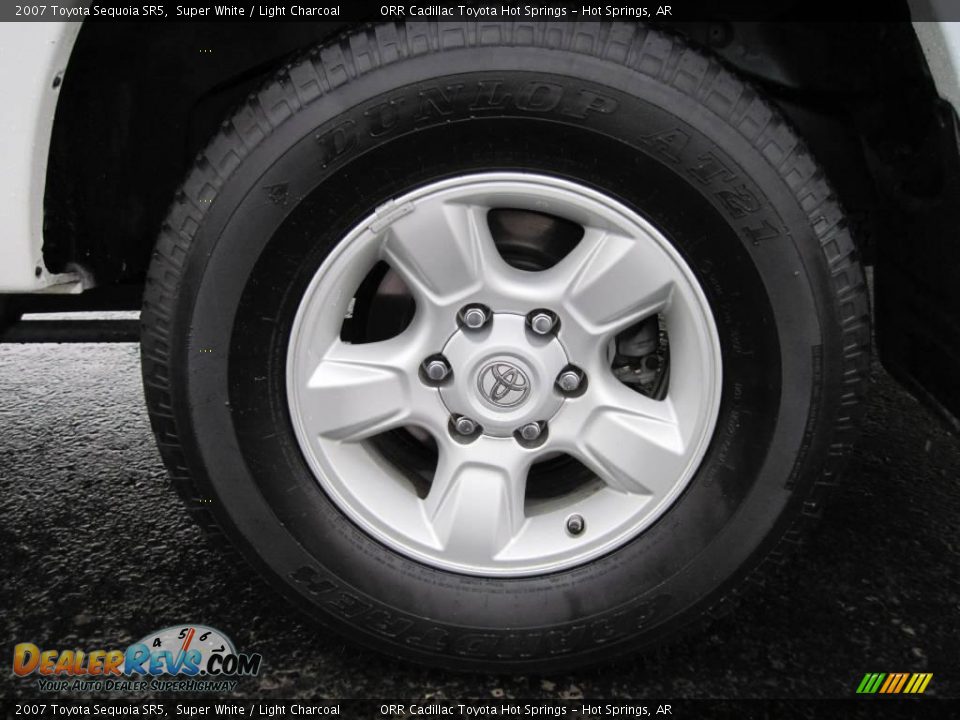 2007 Toyota Sequoia SR5 Super White / Light Charcoal Photo #12