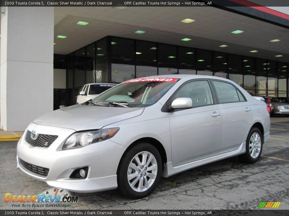 2009 Toyota Corolla S Classic Silver Metallic / Dark Charcoal Photo #1