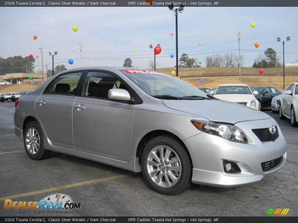 2009 Toyota Corolla S Classic Silver Metallic / Dark Charcoal Photo #2