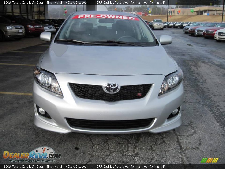 2009 Toyota Corolla S Classic Silver Metallic / Dark Charcoal Photo #3