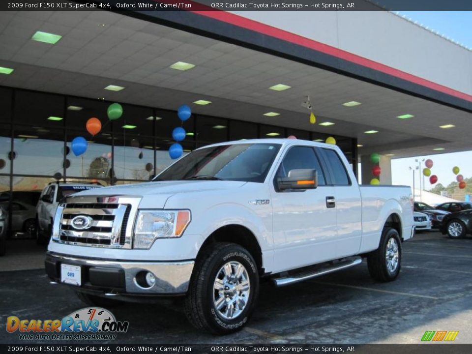 2009 Ford F150 XLT SuperCab 4x4 Oxford White / Camel/Tan Photo #1