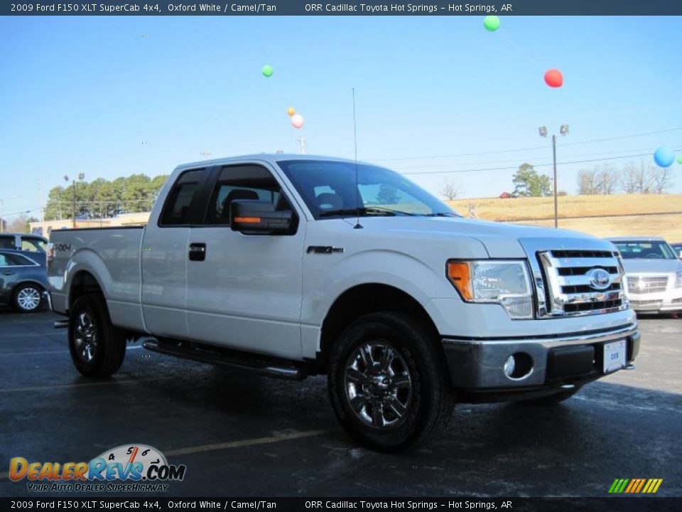2009 Ford F150 XLT SuperCab 4x4 Oxford White / Camel/Tan Photo #2