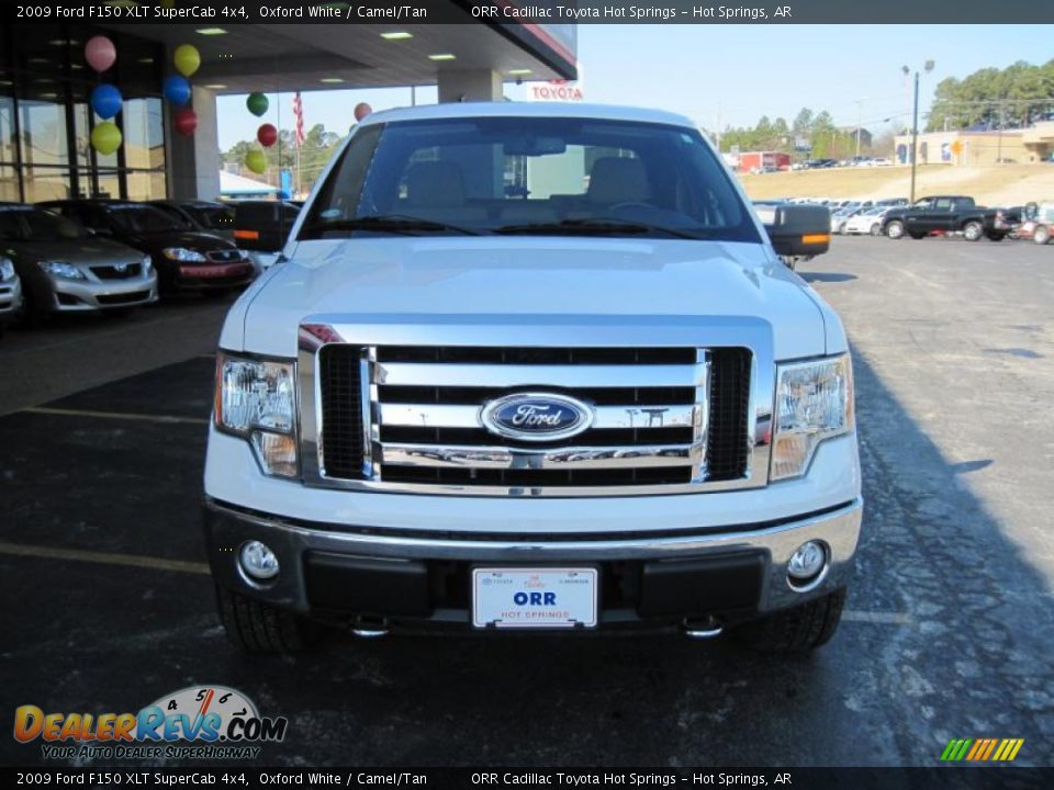 2009 Ford F150 XLT SuperCab 4x4 Oxford White / Camel/Tan Photo #3
