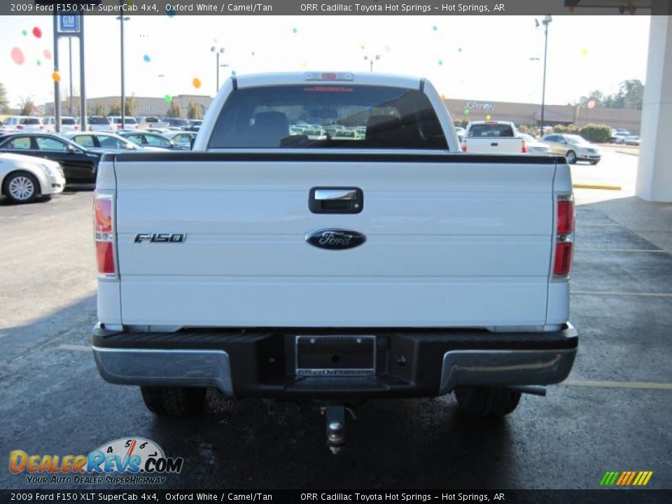 2009 Ford F150 XLT SuperCab 4x4 Oxford White / Camel/Tan Photo #4
