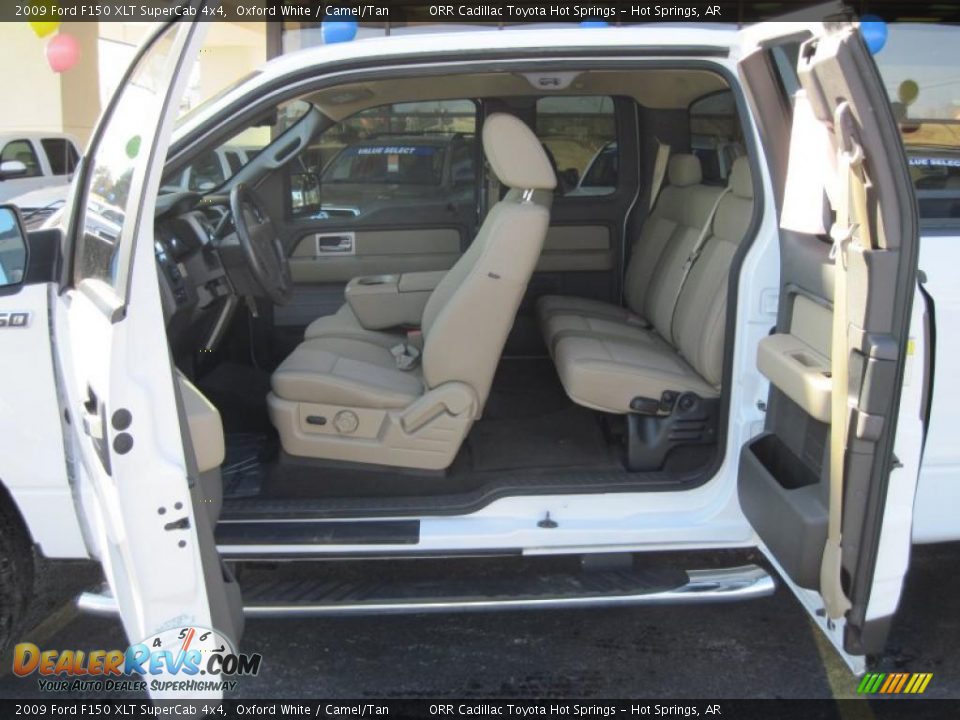 2009 Ford F150 XLT SuperCab 4x4 Oxford White / Camel/Tan Photo #8