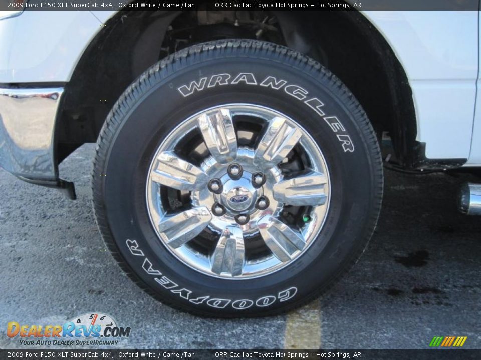 2009 Ford F150 XLT SuperCab 4x4 Oxford White / Camel/Tan Photo #14