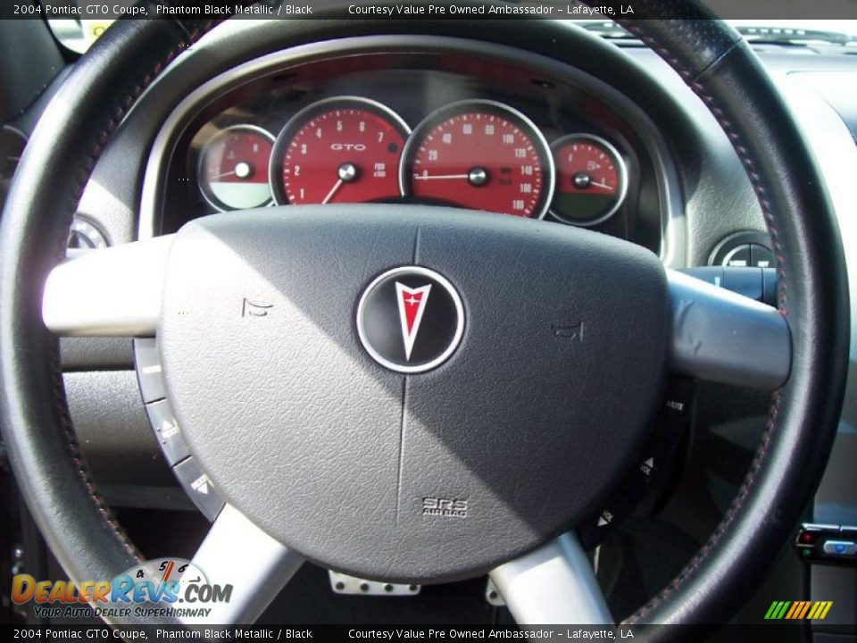 2004 Pontiac GTO Coupe Phantom Black Metallic / Black Photo #11