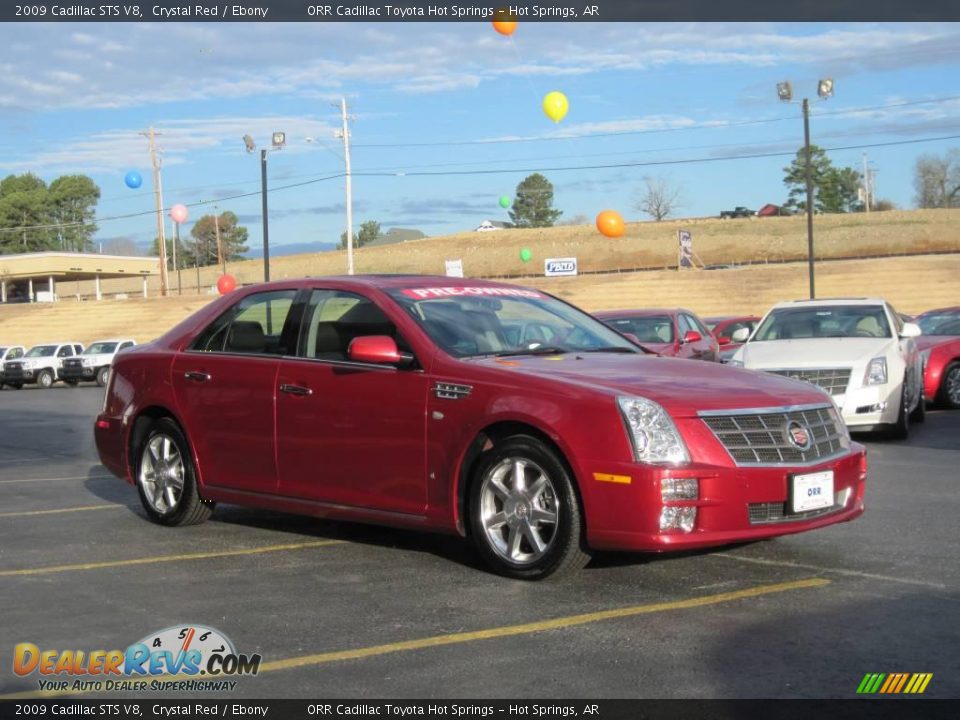 2009 Cadillac STS V8 Crystal Red / Ebony Photo #2